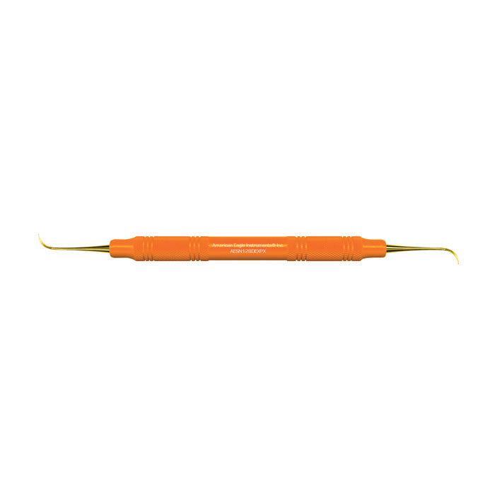 AMERICAN EAGLE Scaler Nebraska 128 XP Double Ended Orange Resin Handle 3/8 in