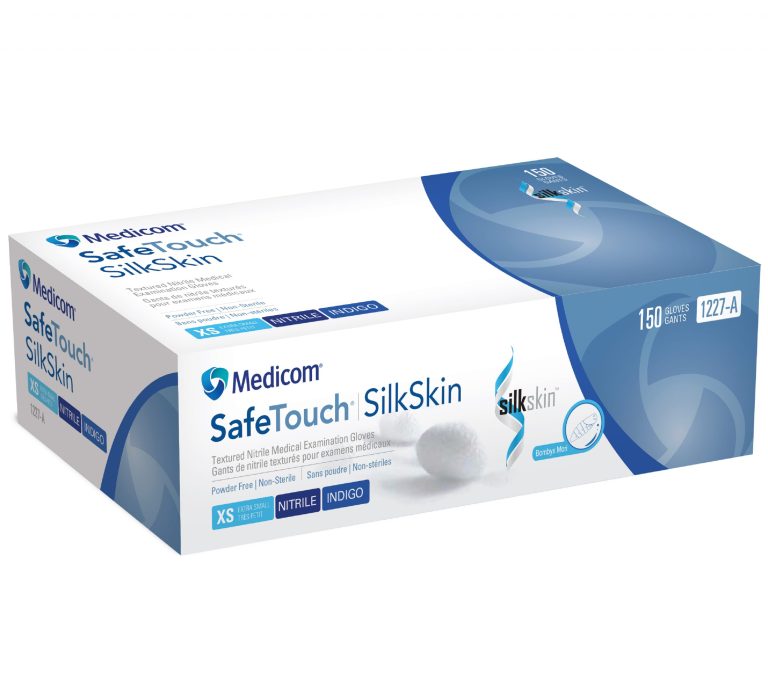 MEDICOM SilkSkin Indigo Nitrile Powder Free Gloves