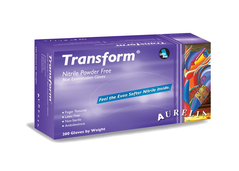 AURELIA Transform Nitrile Powder Free Exam Gloves