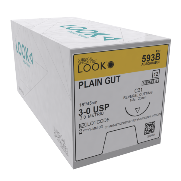 LOOK Sutures Plain Gut 12/box