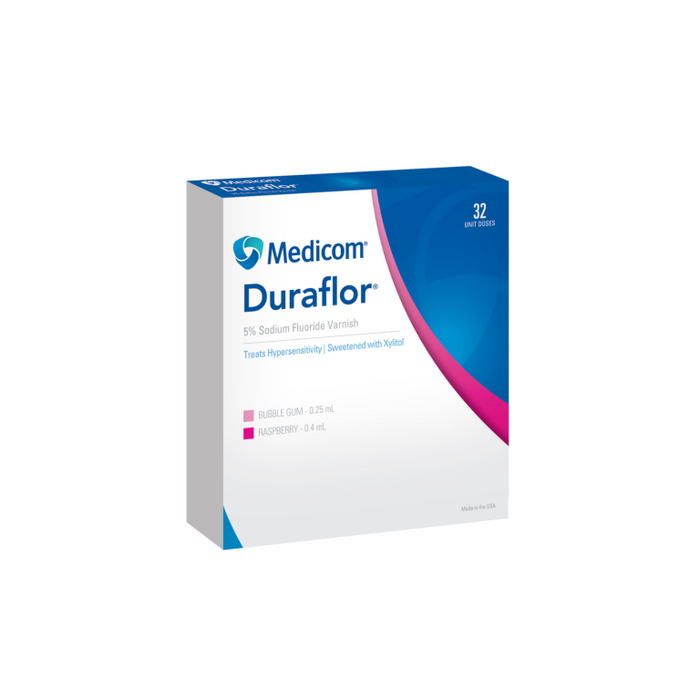 MEDICOM Duraflor Original 5% Sodium Fluoride Varnish Bubble Gum 32/box