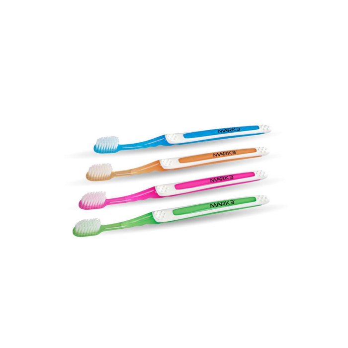 MARK3 Adult Premium Sensitive Compact Head Toothbrush, 72/box