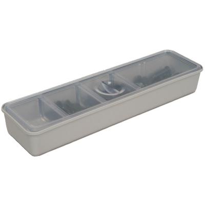 ZIRC Long Tub Cup with Cover Non Autoclavable 8.38 x 2.31 x 1.13 in Grey