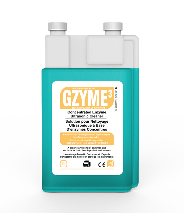 GERMIPHENE Gzyme3 Concentrated Enzyme Ultrasonic Cleaning Solution 1 L Jug