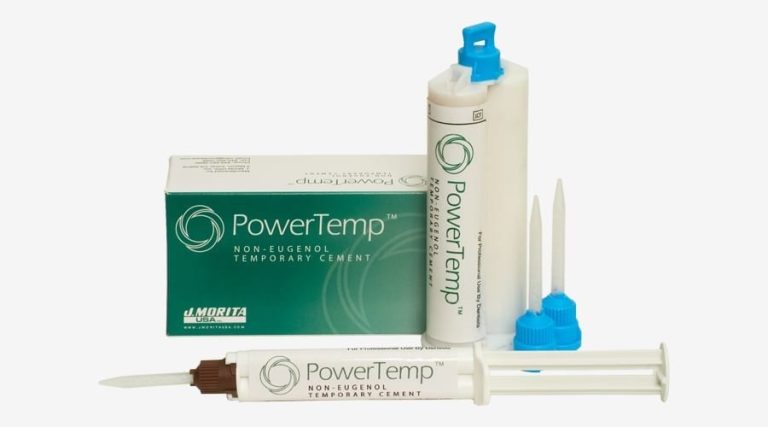 J. MORITA PowerTemp Eugenol Free Temporary Cement Cartridge 50 ml with 10 Tips